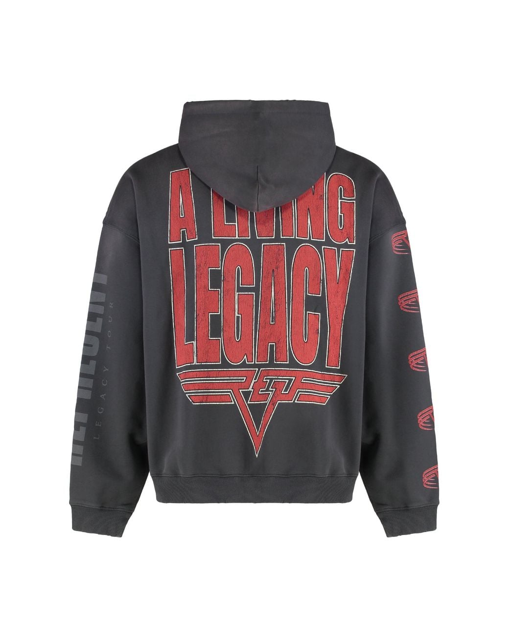 Represent Black Hoodie Living Legacy Tour Cotton Jumpers for men