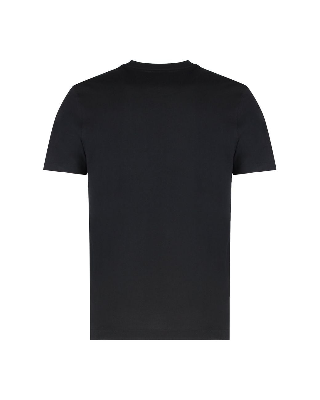 Paul & Shark Black Cotton Crew Neck T-Shirt T-Shirts for men