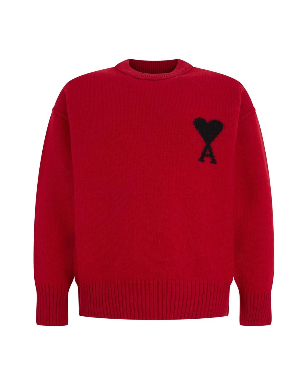 AMI Red Sweater With Logo