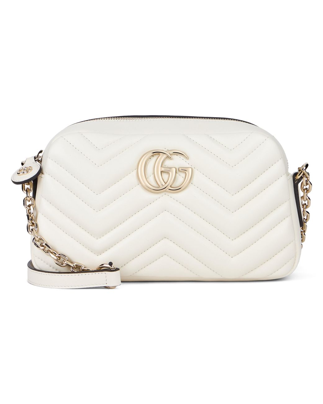 Gucci Natural Camera Bag Marmont Leather Lambskin Shoulder