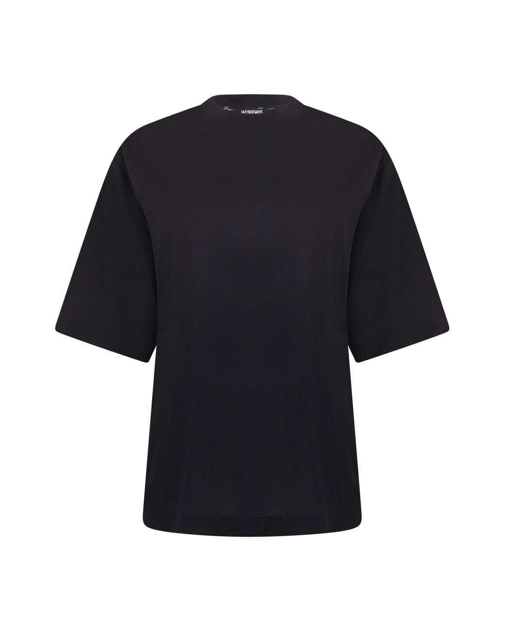 Jacquemus Black Basic T-Shirt With Short Sleeves