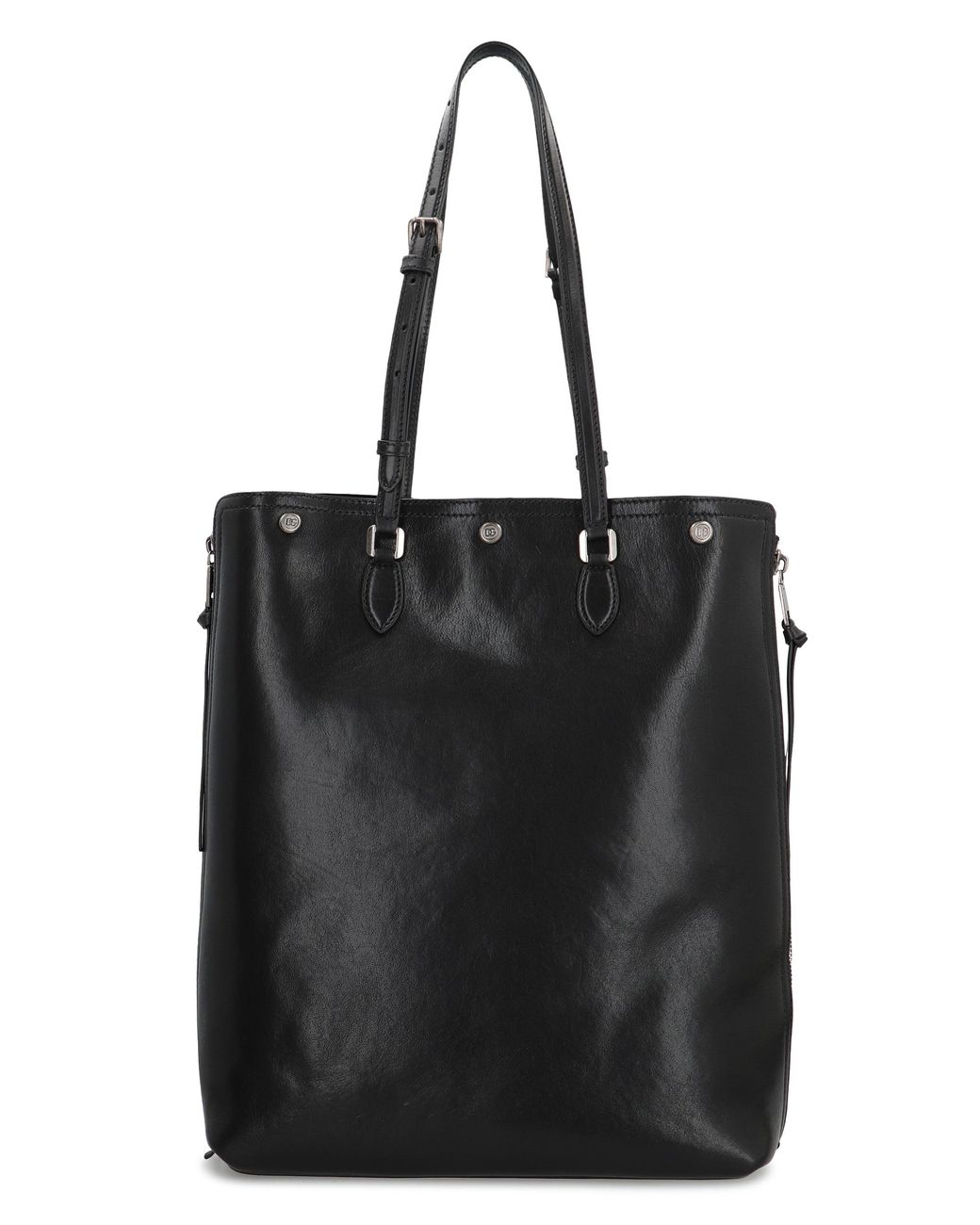 Dolce & Gabbana Black Dolce & Gabbana Leather Shopping Bag for men