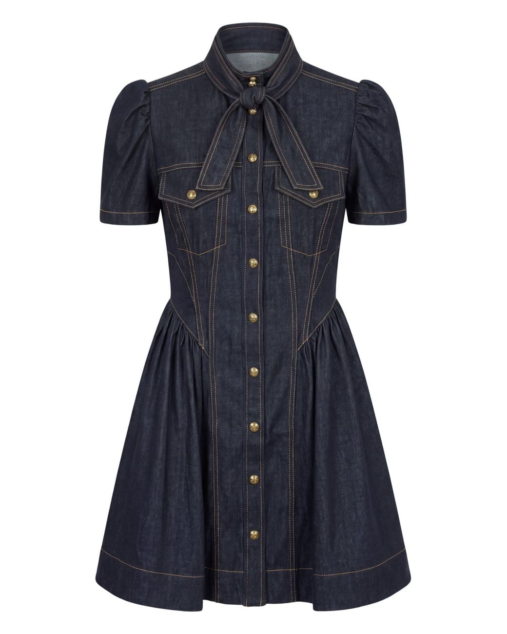 Zimmermann Blue Dress With Collar And Pockets