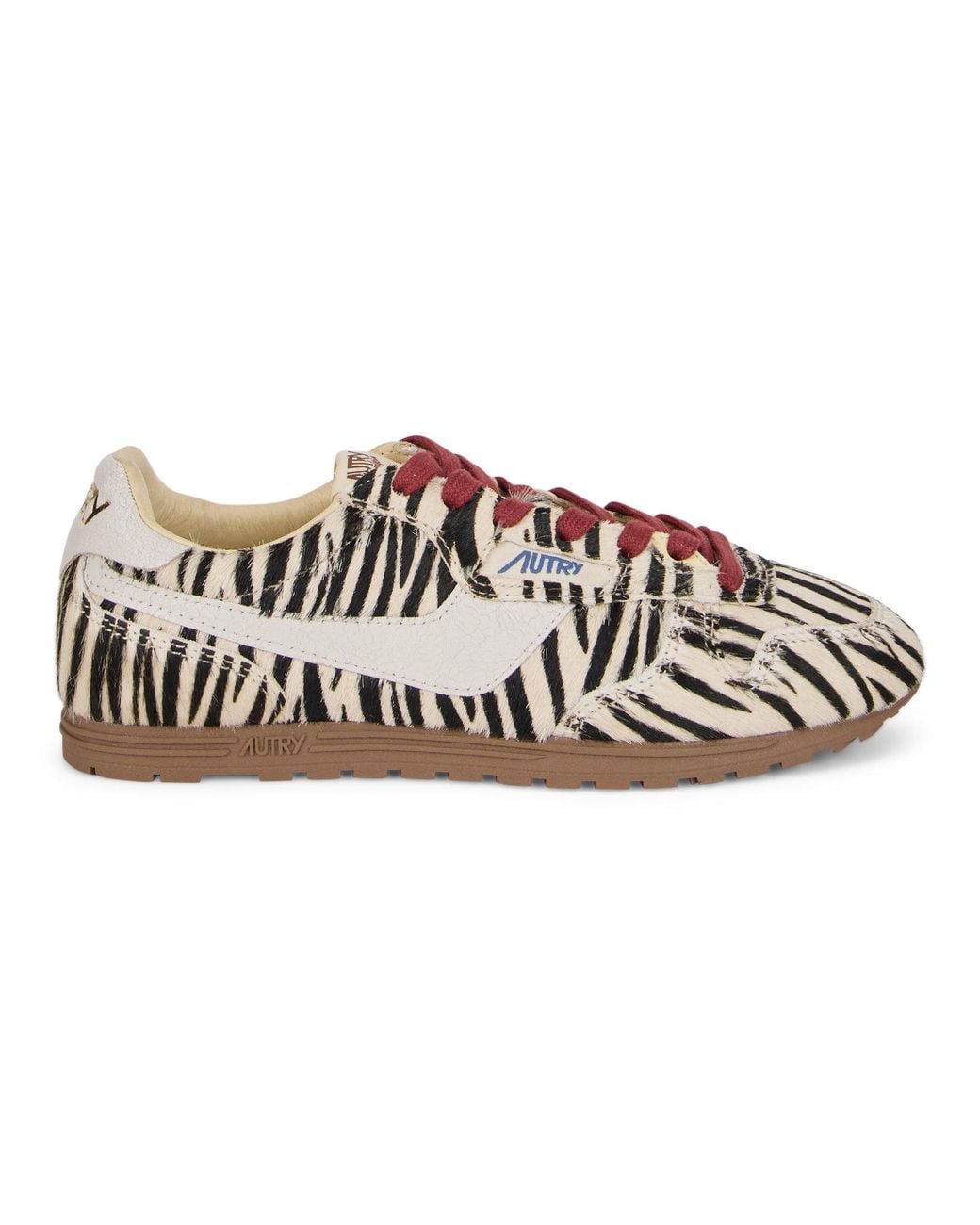 Autry White Striped Sneakers