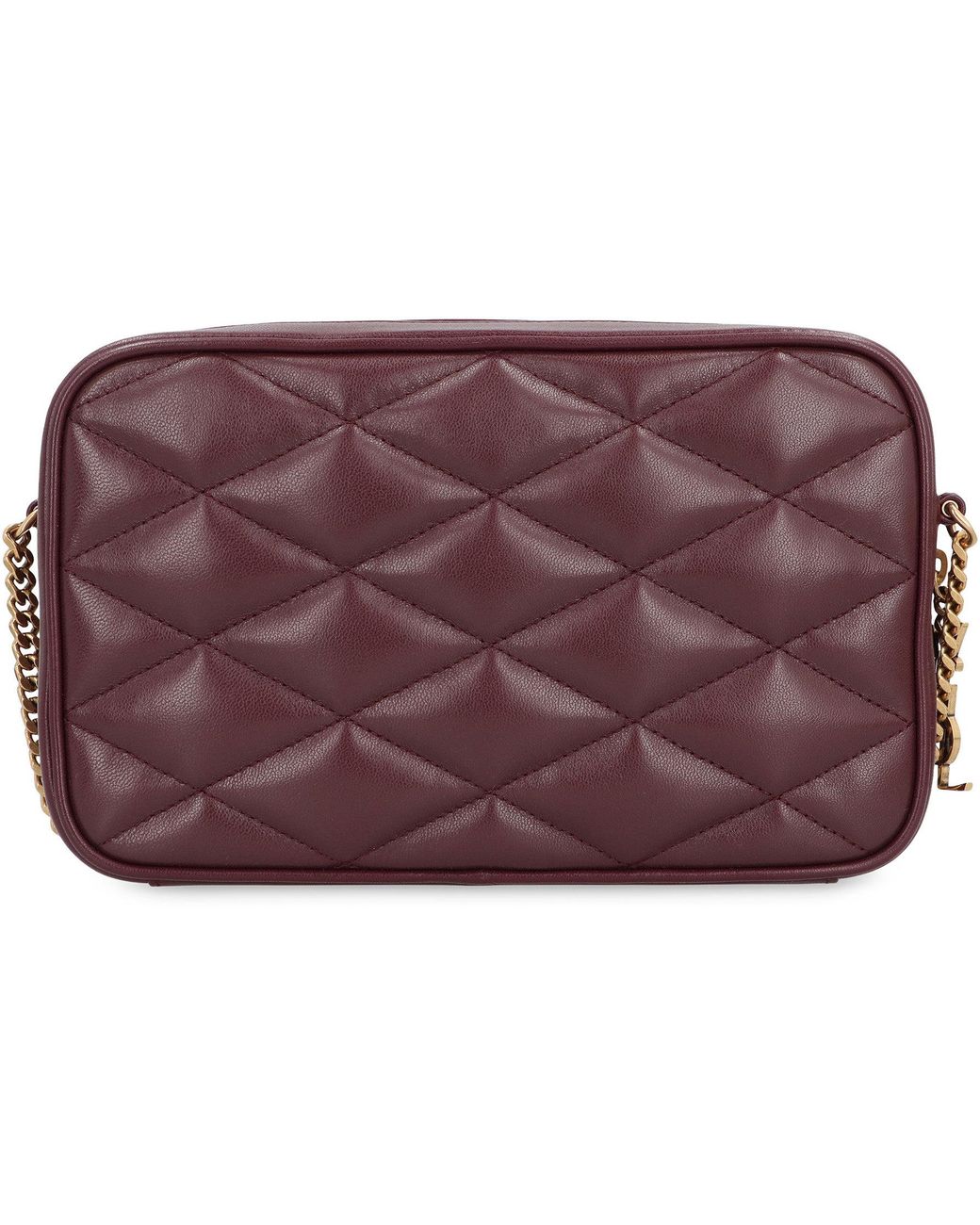 Saint Laurent Purple Leather Camera Bag