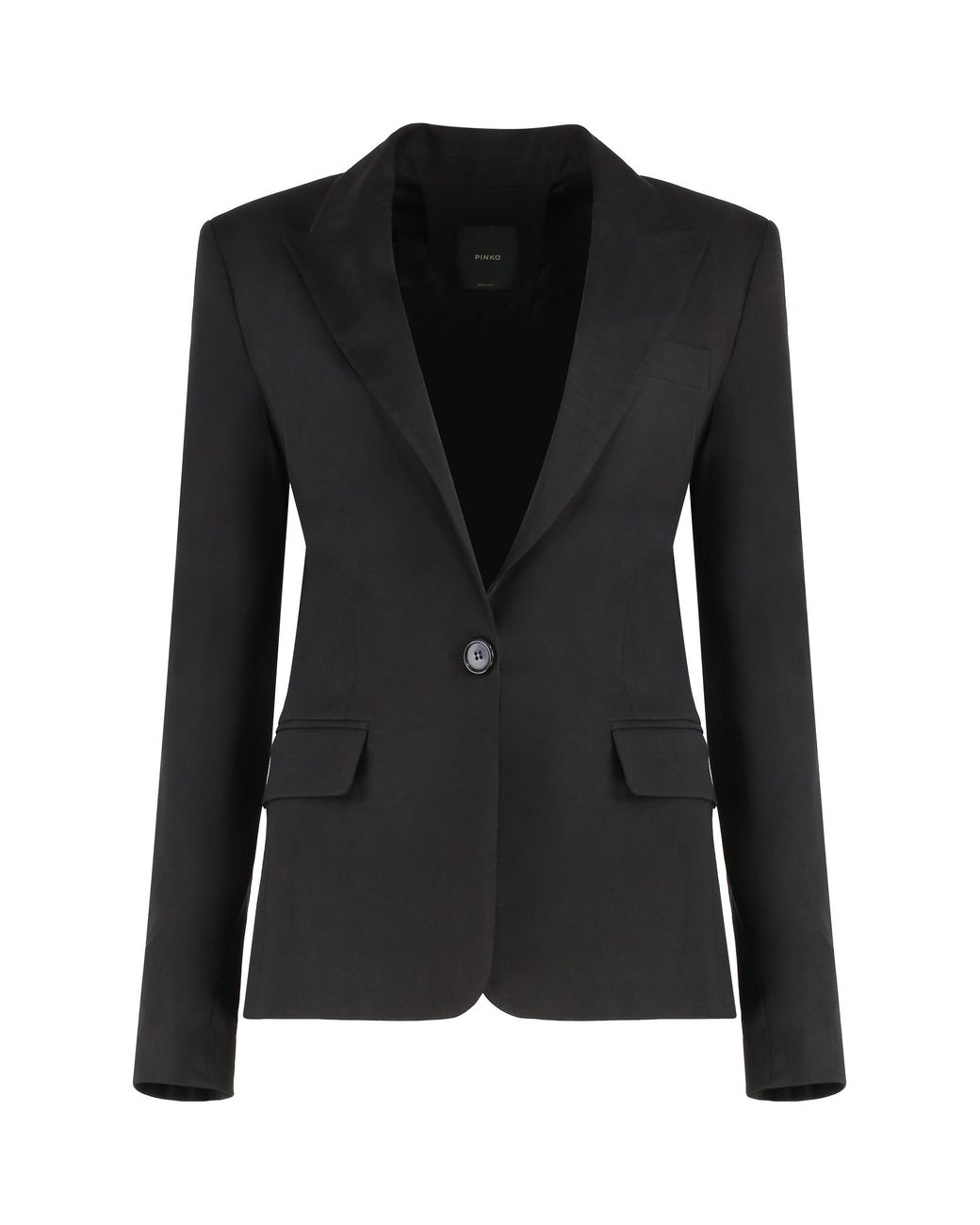 Pinko Black Linen Blazer Blazers