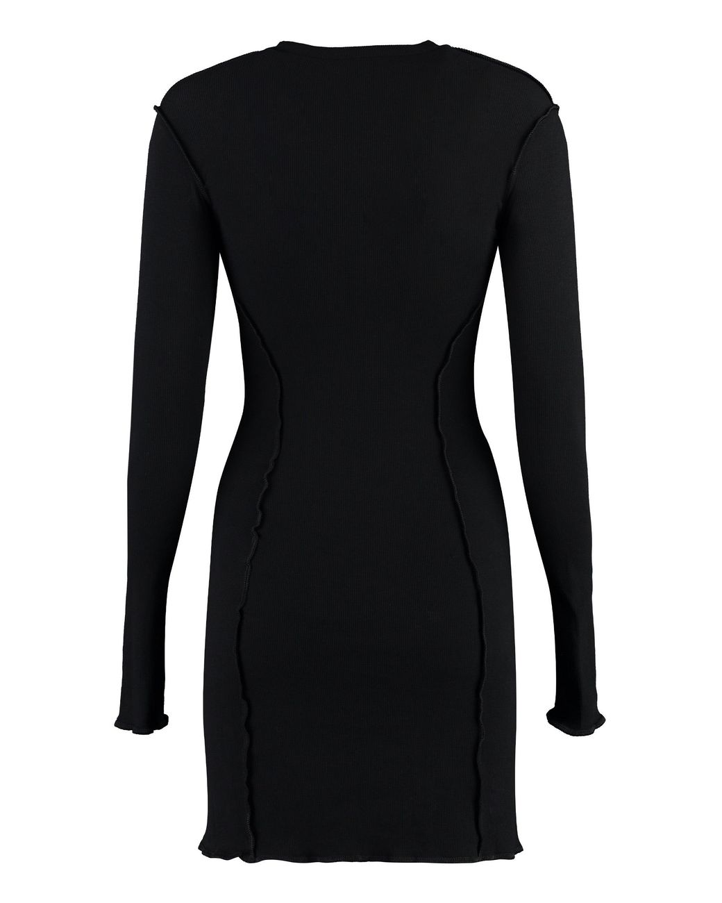 Palm Angels Black Jersey Mini Dress