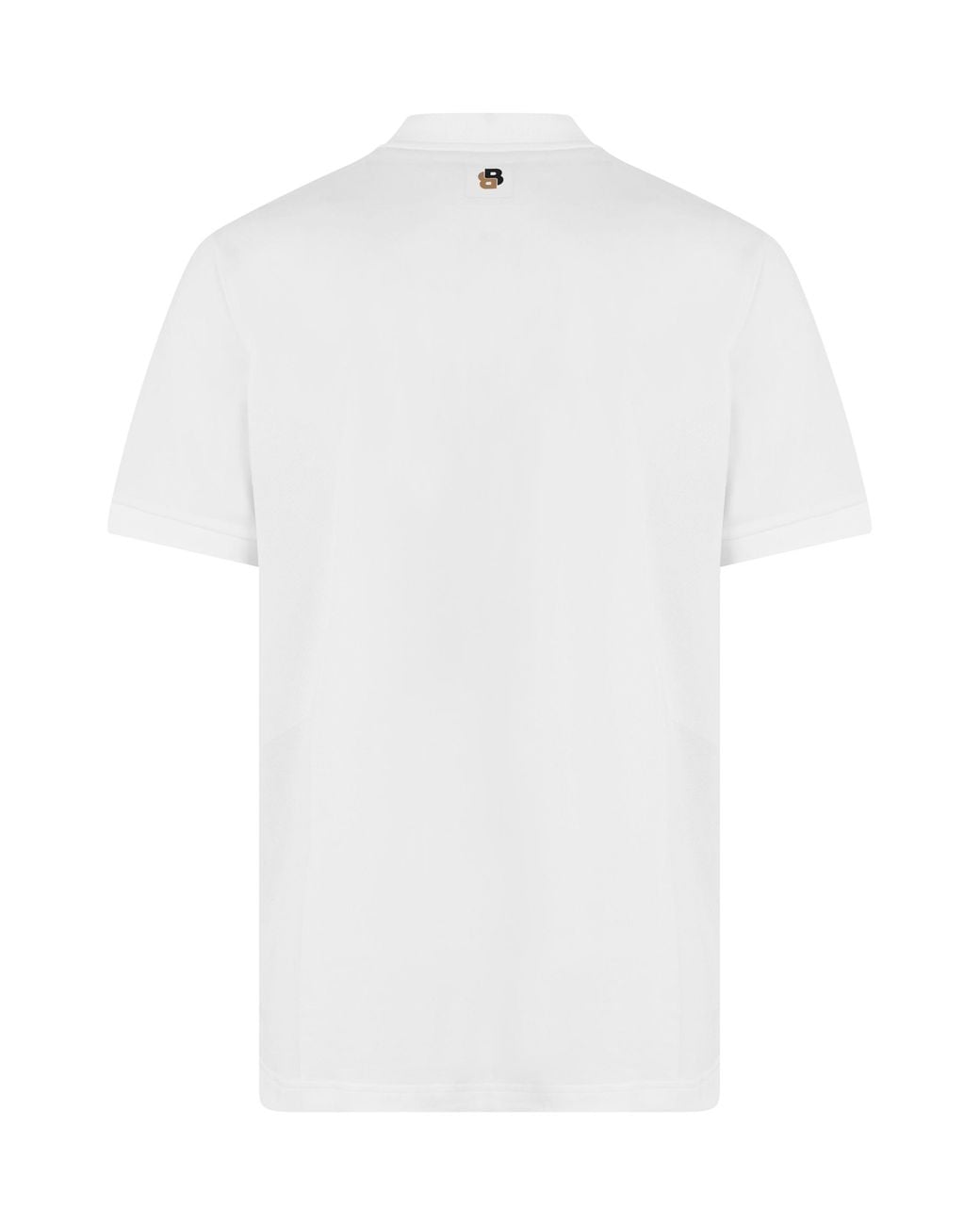 Boss White Jersey Zip T-Shirt for men
