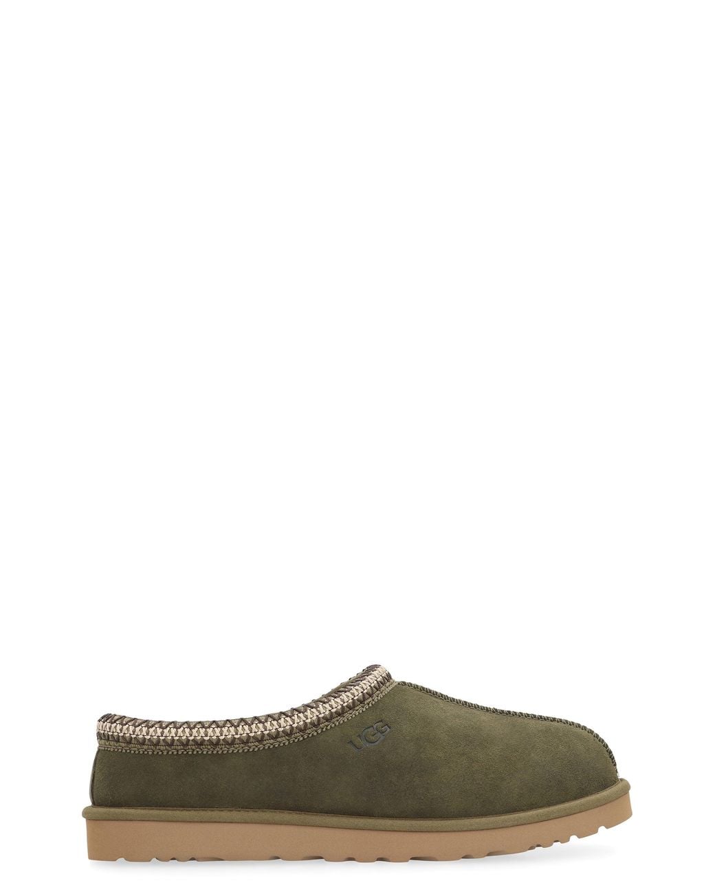 Ugg Green Sabot Tasman Baxter Leather Slippers for men