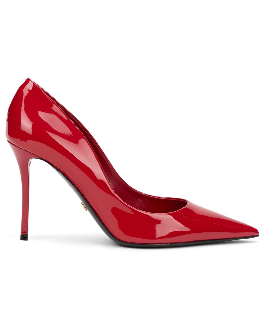 Dolce & Gabbana Red Low-Cut High-Heel Pumps With Sharp Toe