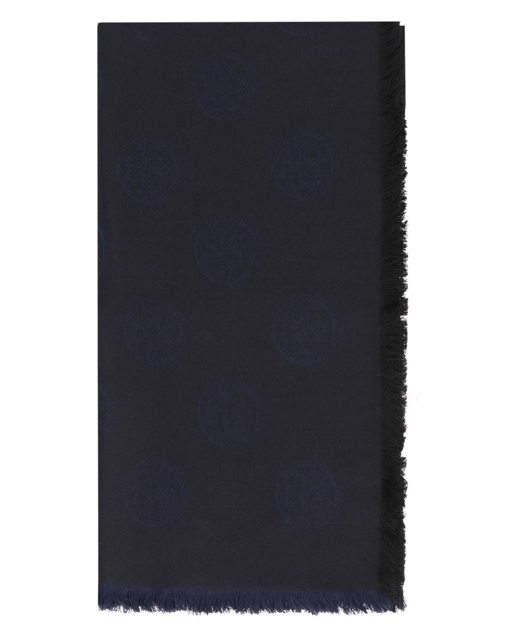 Tory Burch Blue Scarf Silk And Wool