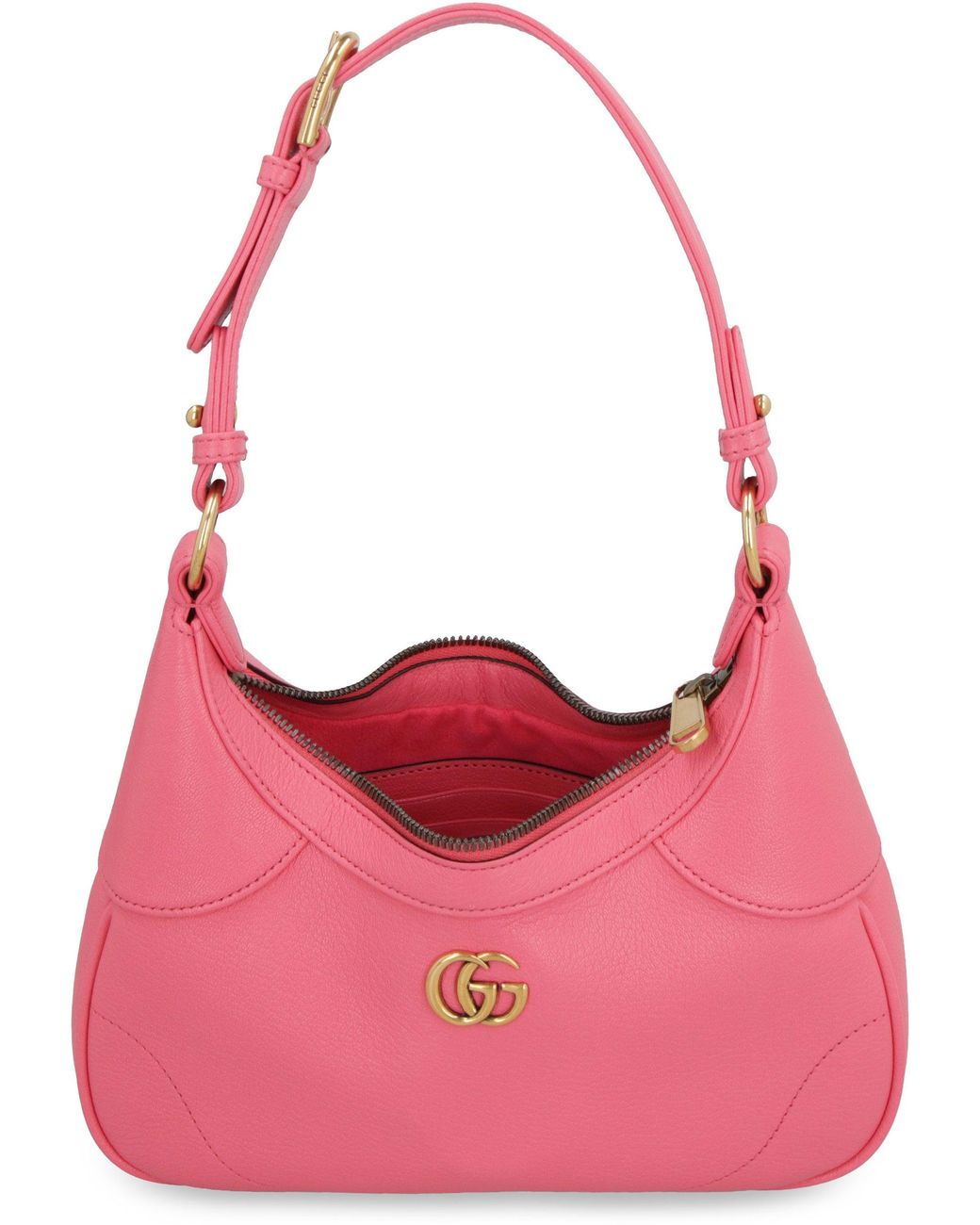 Gucci Pink Aphrodite Leather Shoulder Bag