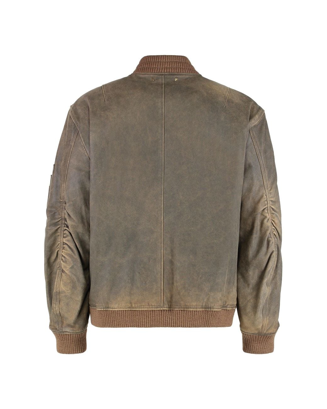 Golden Goose Deluxe Brand Brown Leather Lived-In Effect Rivet