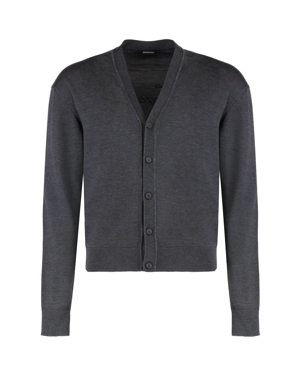 Jacquemus Black Cardigan Made Of Merino Wool for men