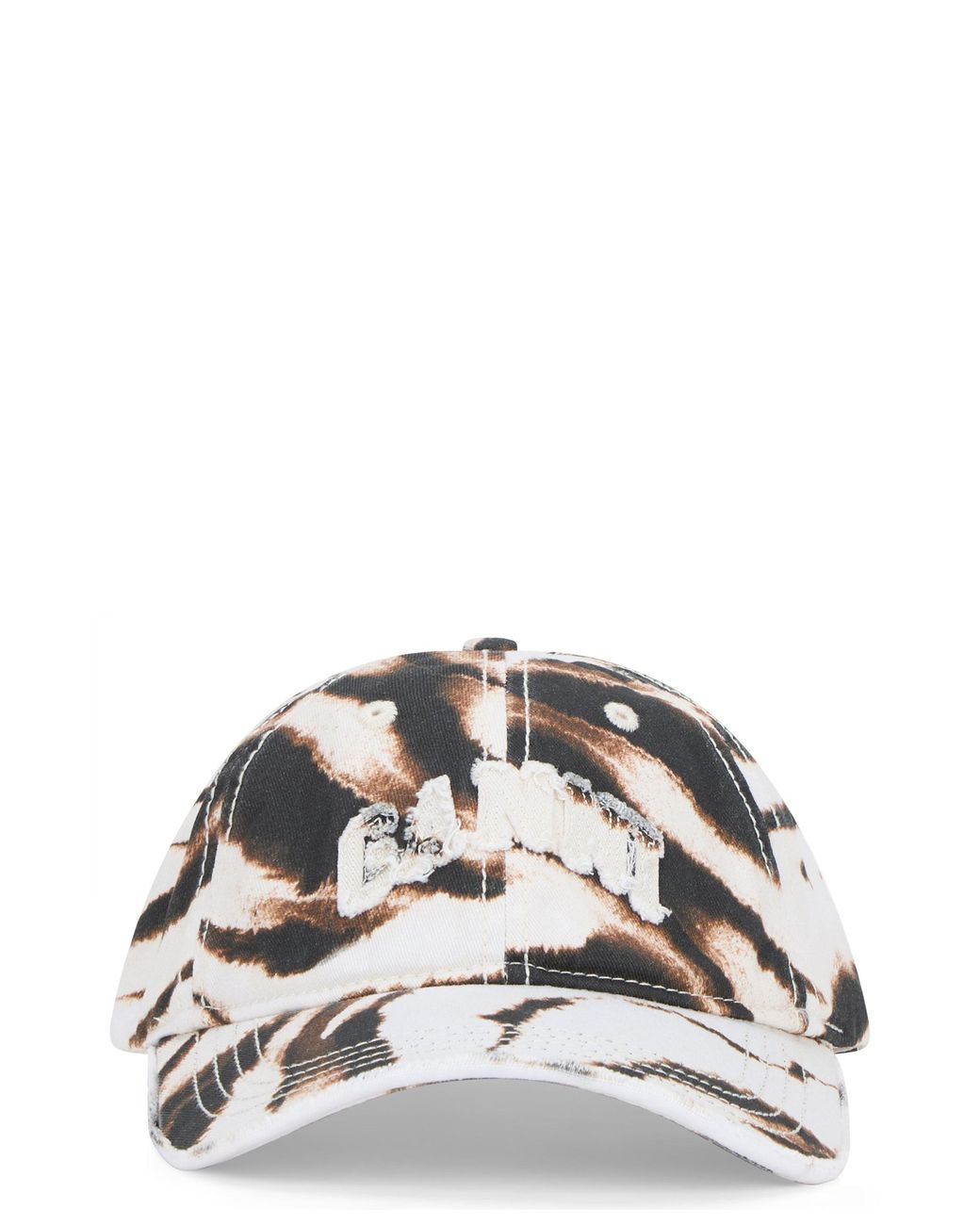Ganni Gray Cap With Print Visor