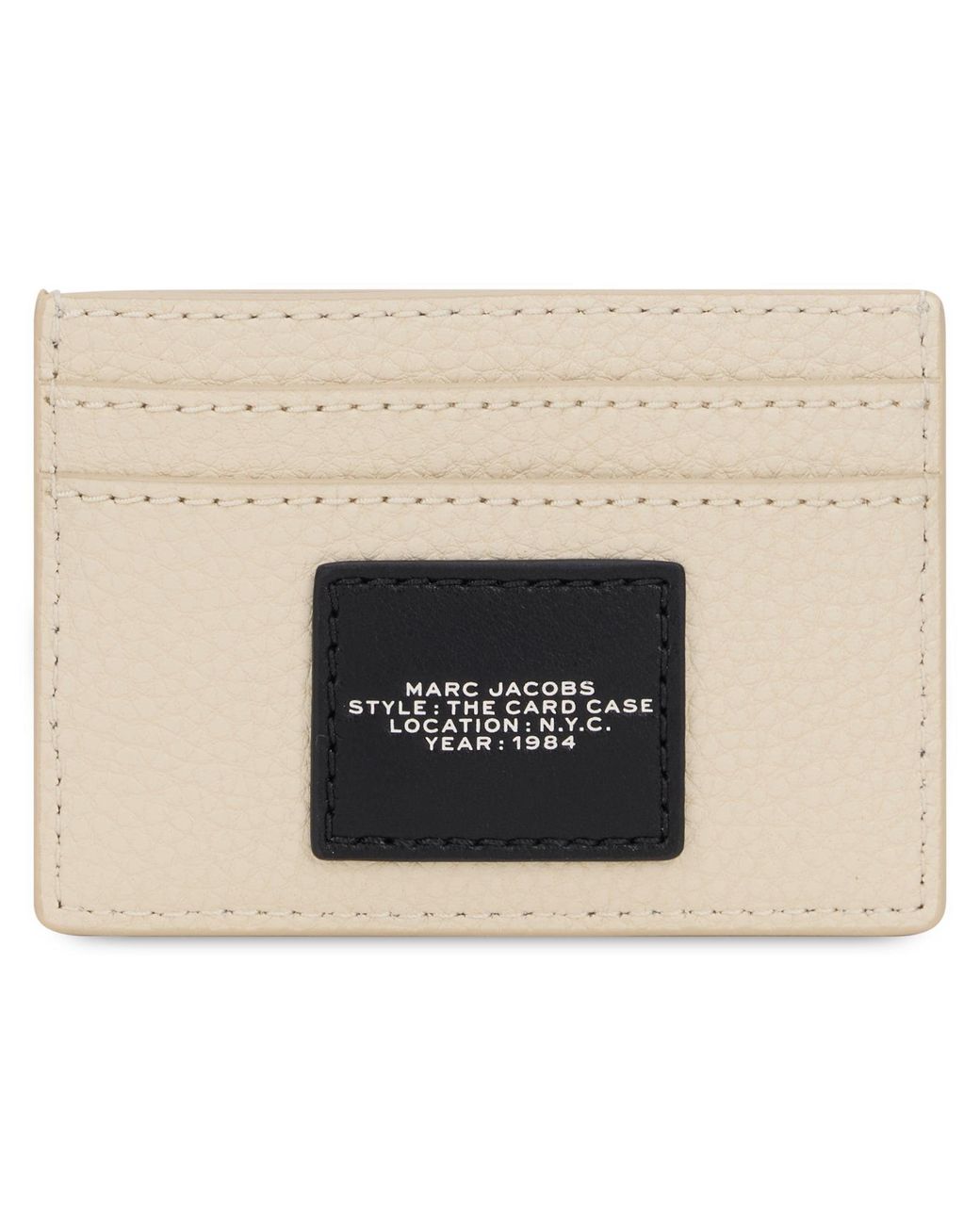 Marc Jacobs Natural Card Holder The Camp Patchwork Calfskin Wallets & Purses