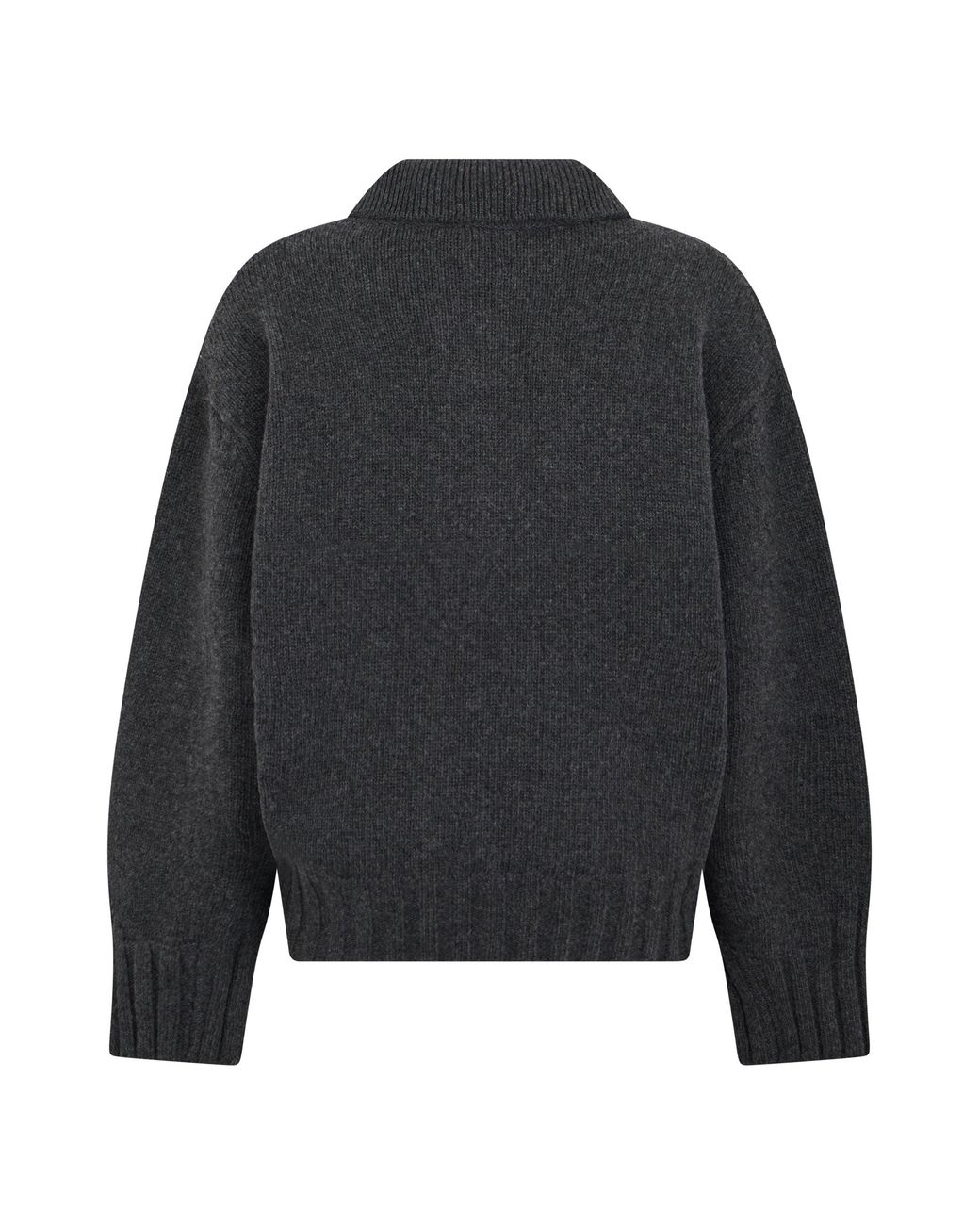 The Attico Black Cardigan With Collar