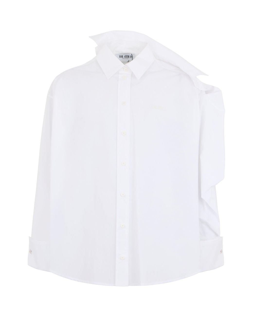 The Attico White Long-Sleeve Shirt