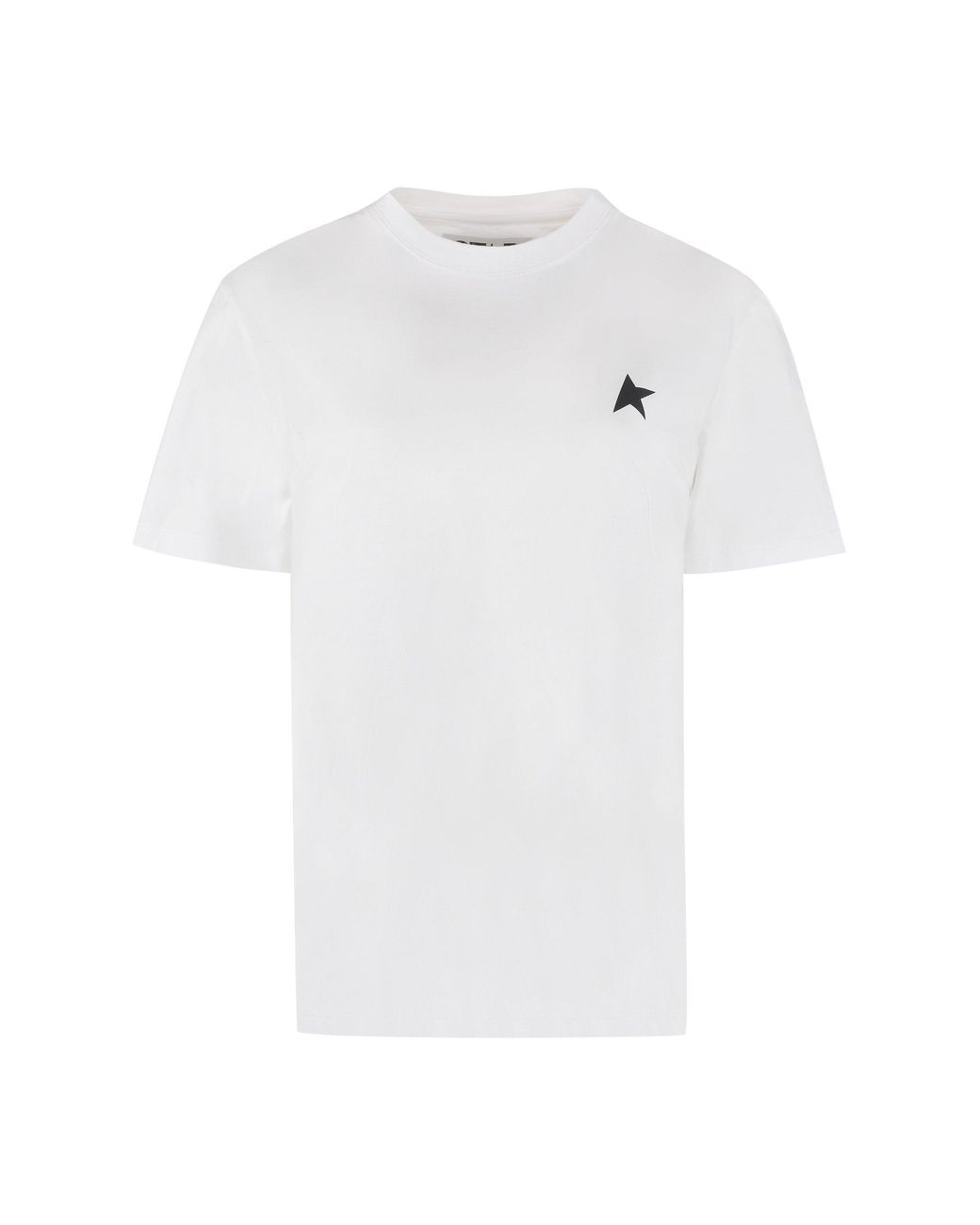 Golden Goose Deluxe Brand White Logo Print Cotton T Shirt
