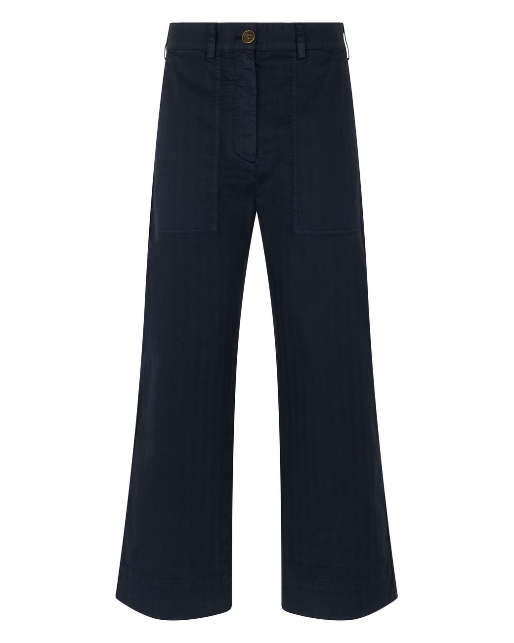 Etro Blue Straight Cotton Pants