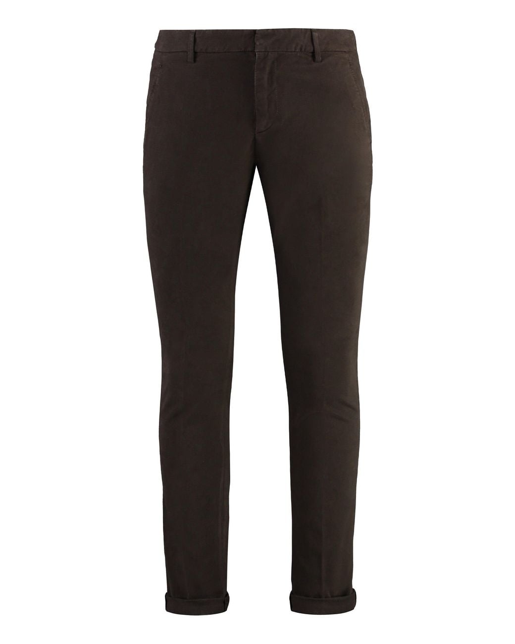 Dondup Black Gaubert Cotton Chino Trousers for men