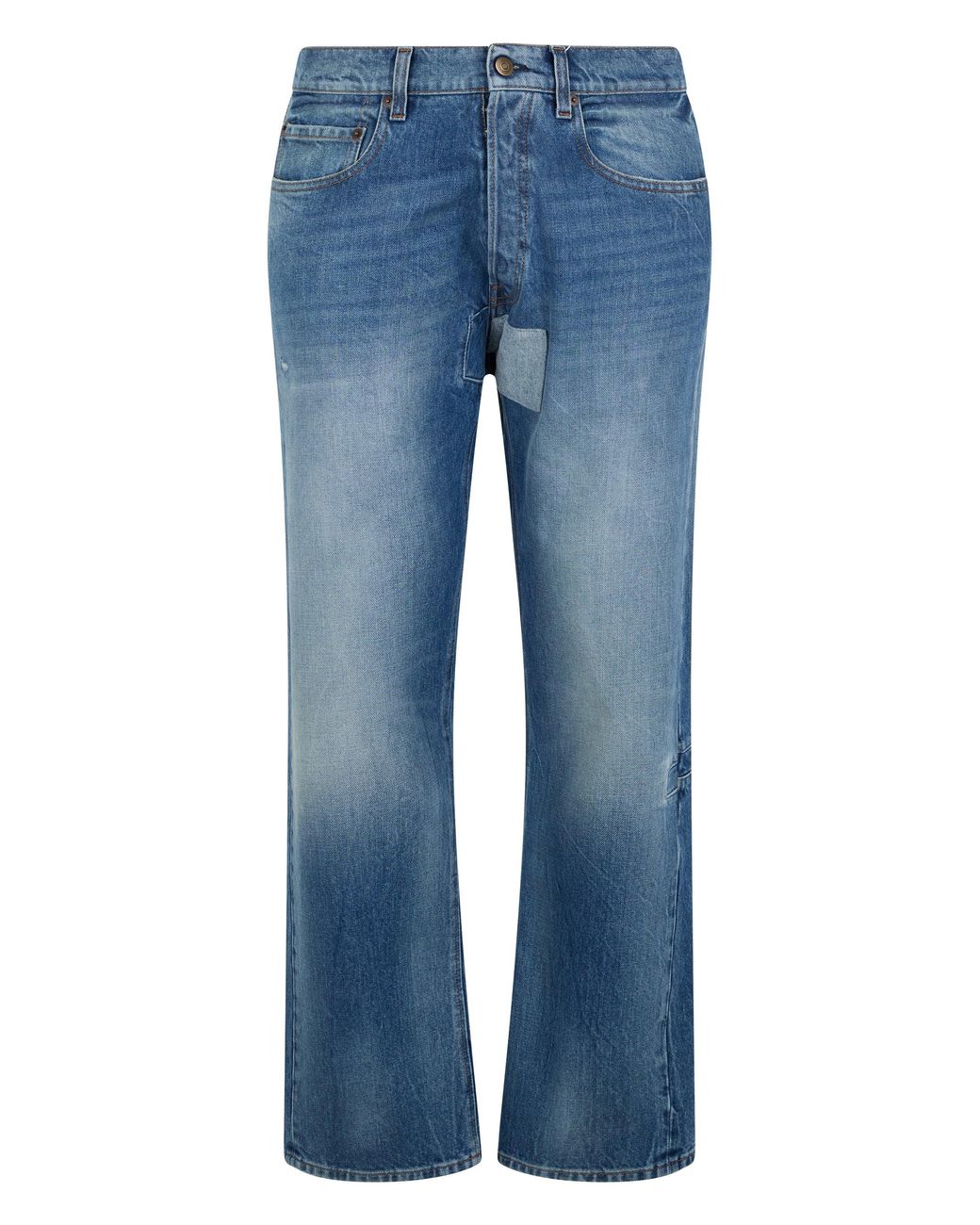 Maison Margiela Blue Denim Pants Light Cotton Regular & Straight-Leg Jeans for men