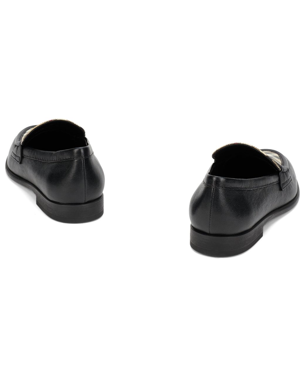 Burberry Black Tartan Moccasin