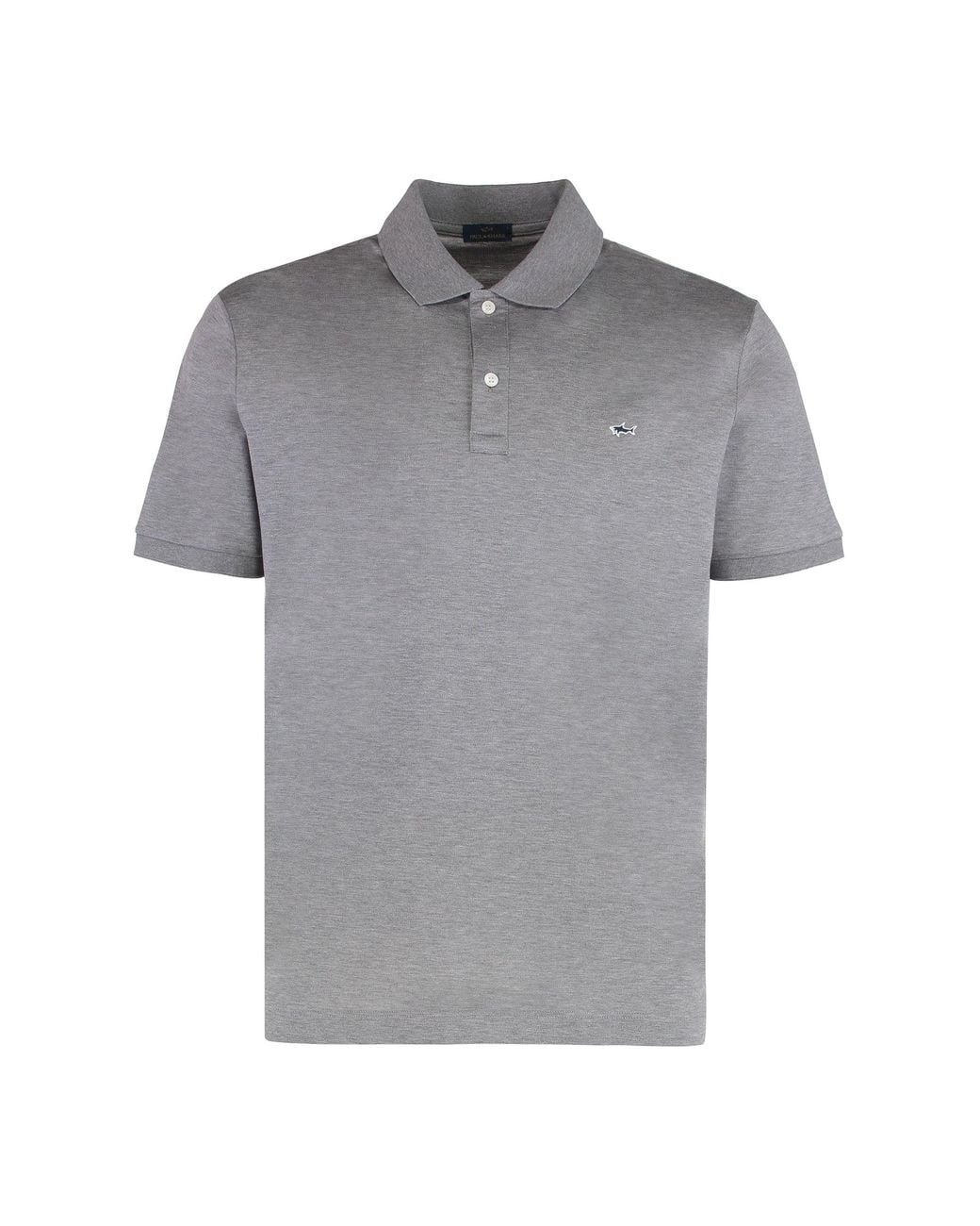 Paul & Shark Gray Paul & Shark Cotton Piqué Polo Shirt for men