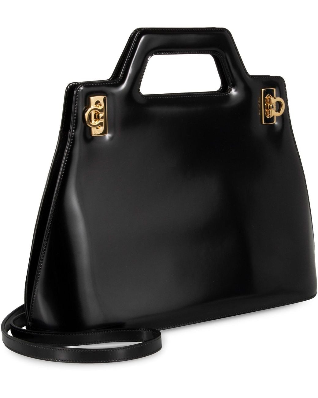 Ferragamo Black Wanda Handbag