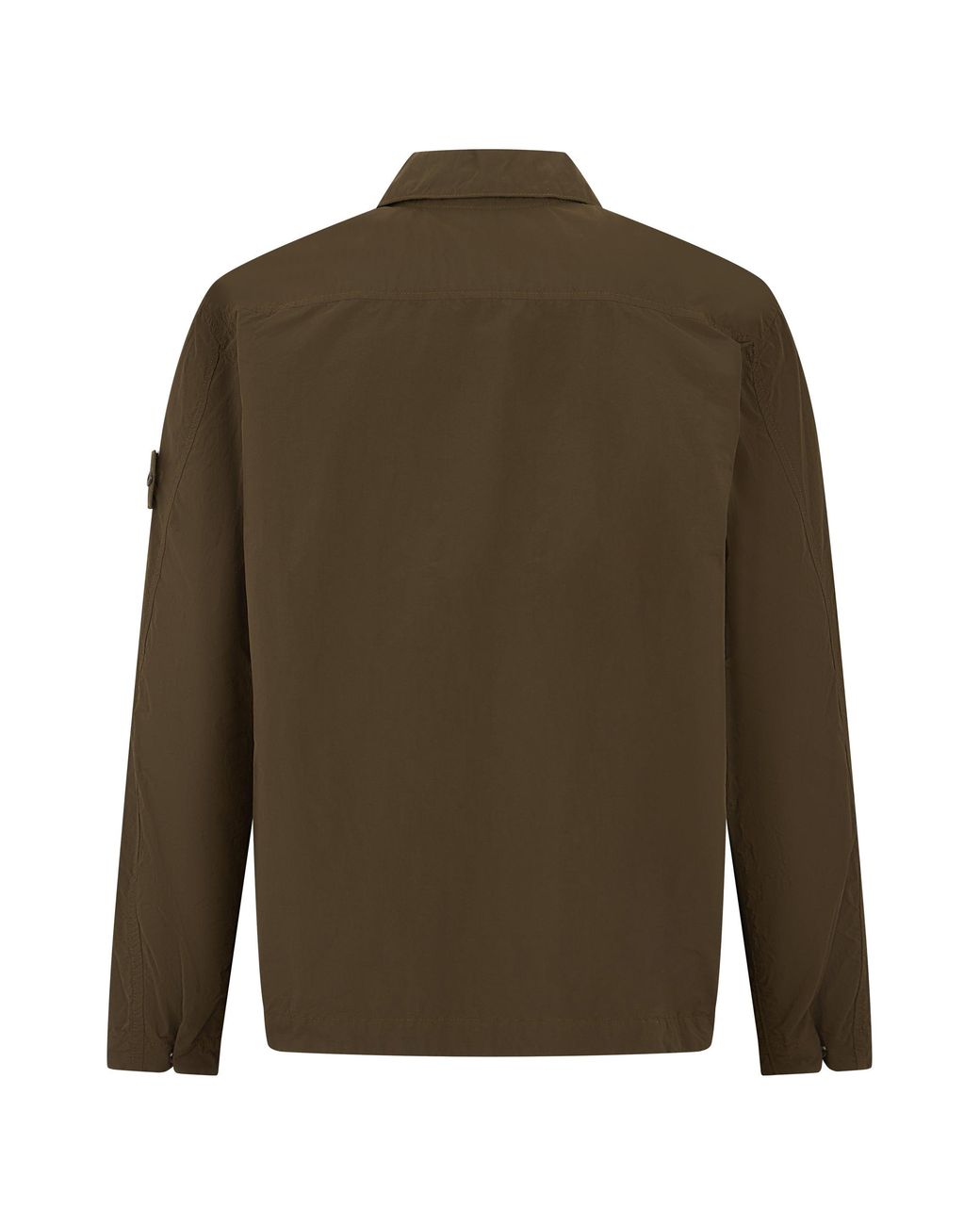 Stone Island Green Overshirt With Buttons for men