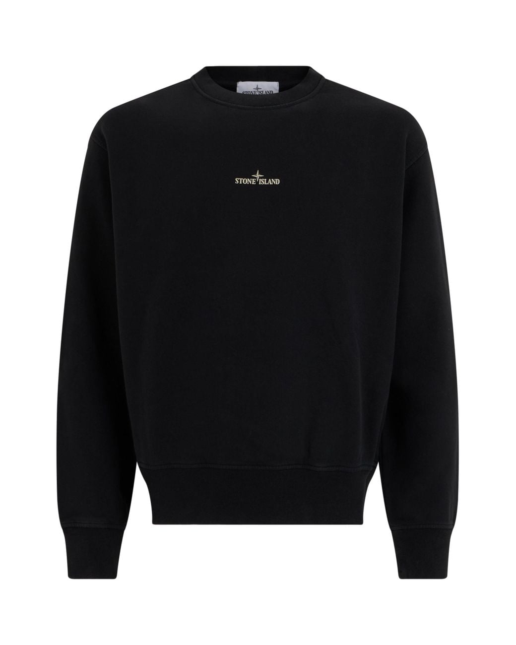 Stone Island Black Sweater With Long Sleeves for men