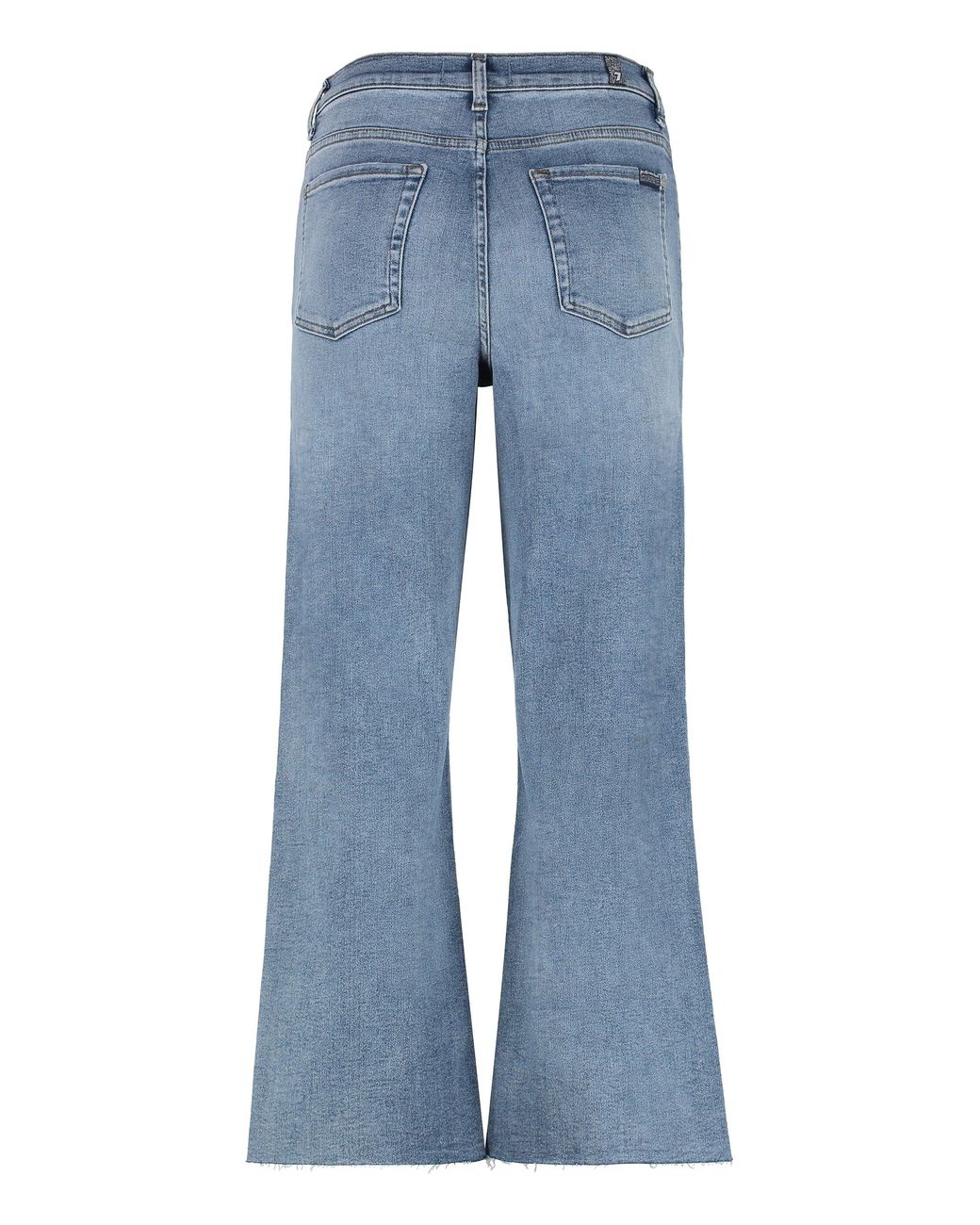 7 For All Mankind Blue Bootcut High Rise Jeans