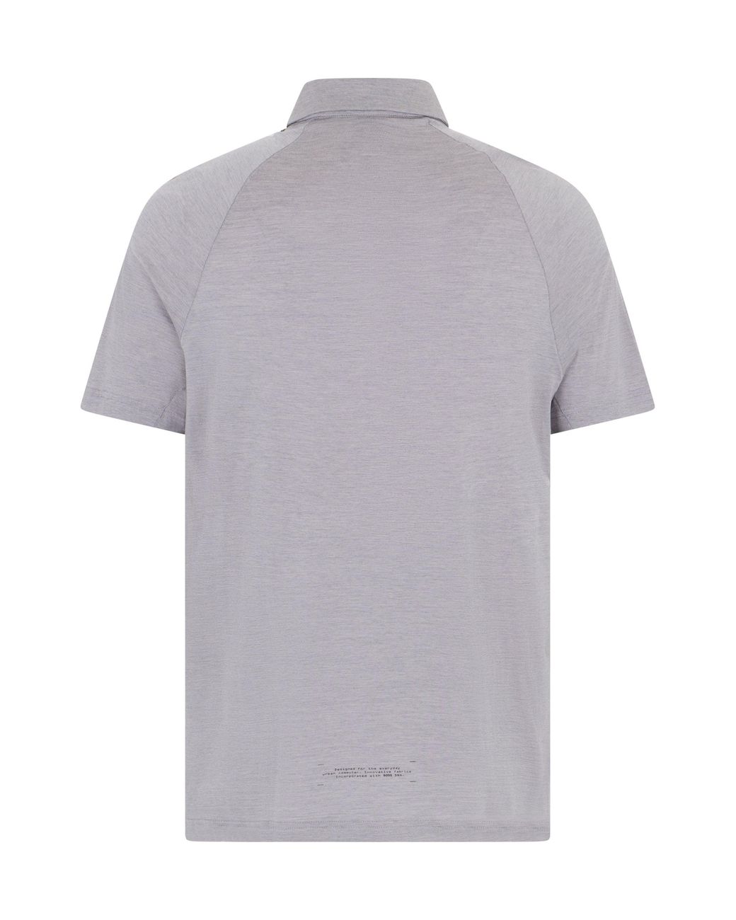 Boss Gray Short-Sleeve Cotton Polo for men