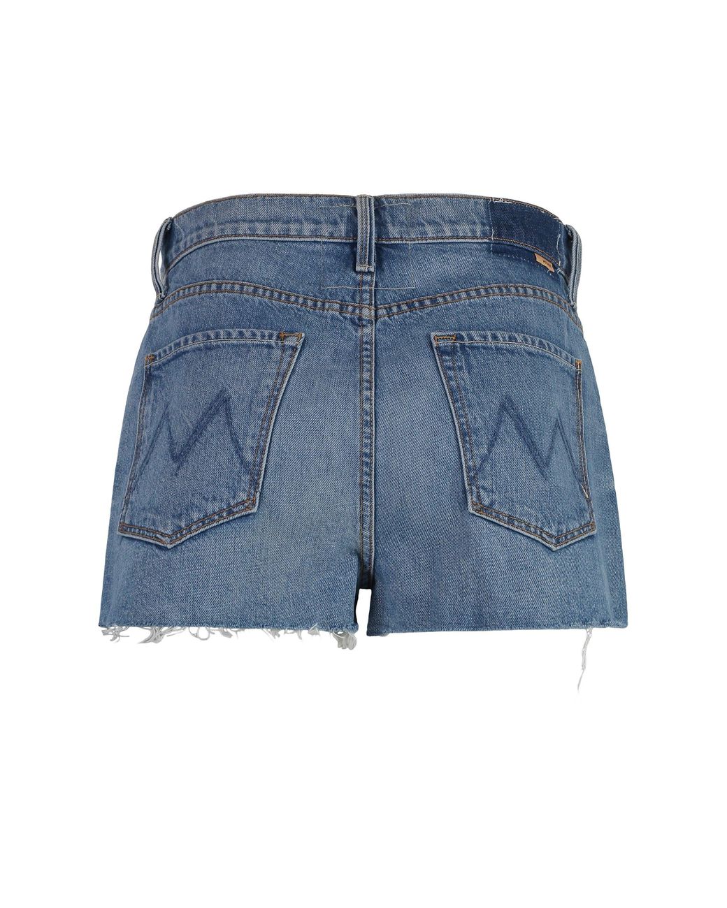 Mother Blue The Ditcher Denim Shorts