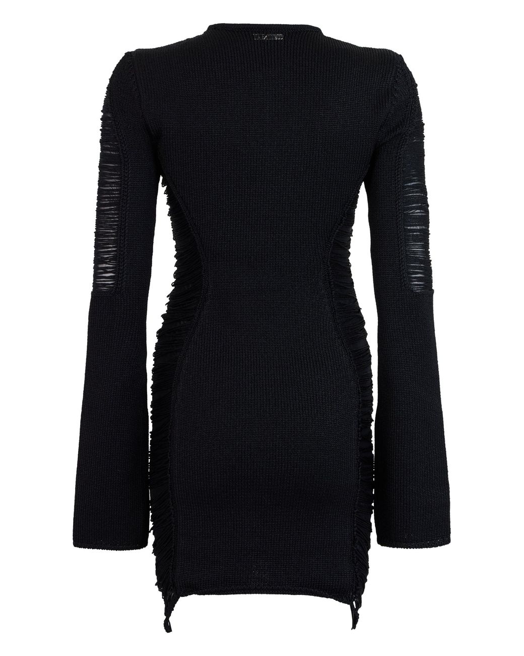 The Attico Black Short Knit Dress