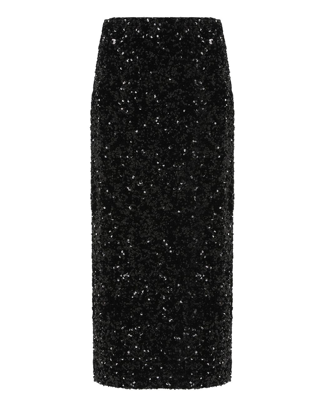 Vince Black Skirt Midi Sequin Polyester