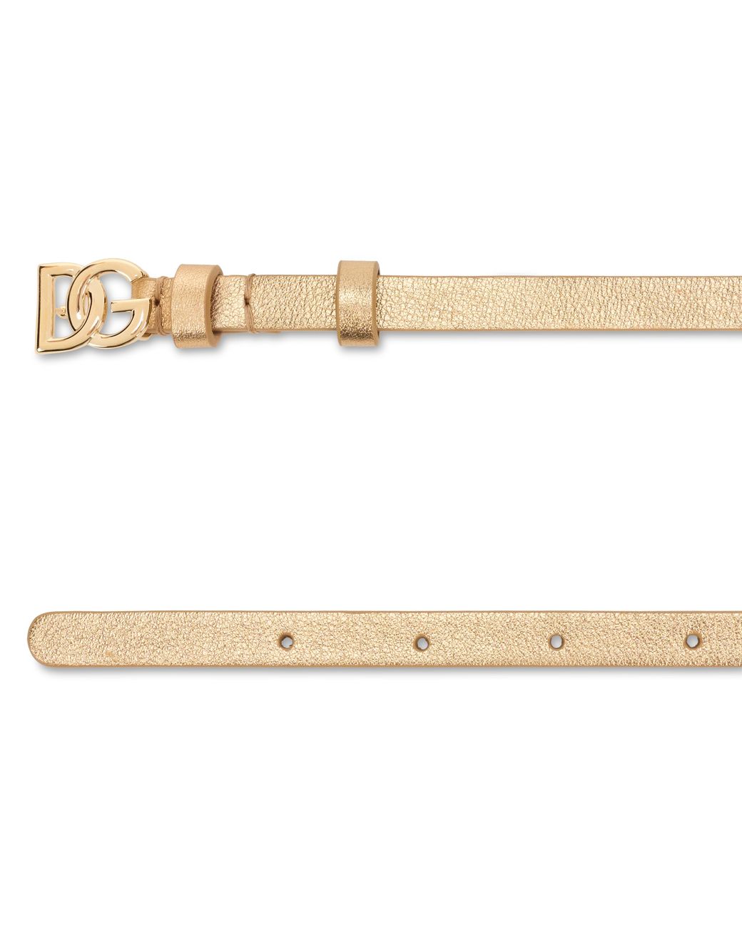 Dolce & Gabbana Metallic Belt With Logo