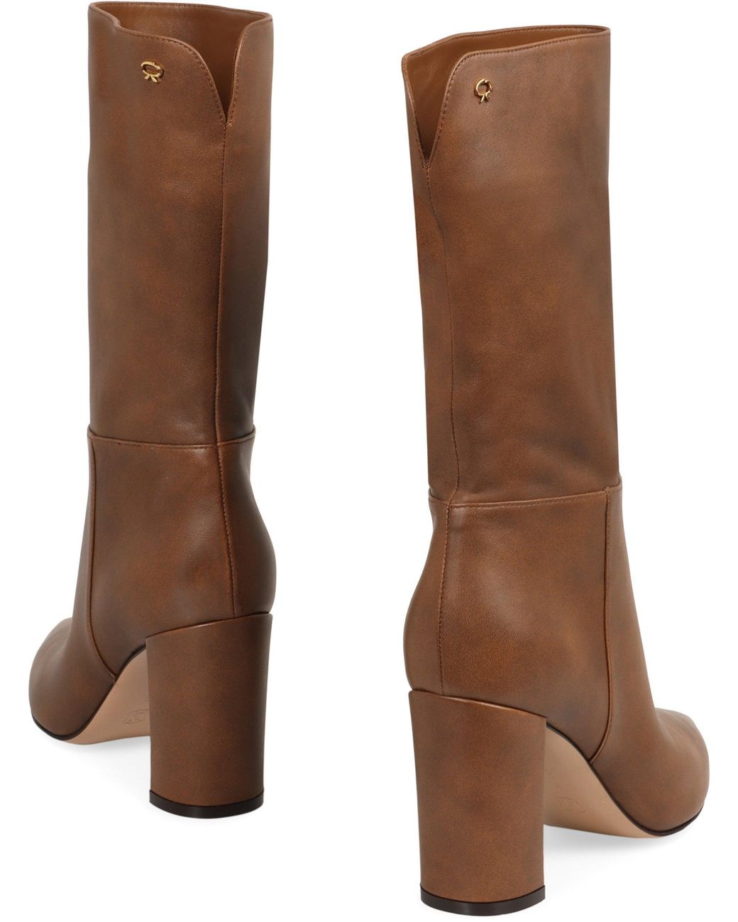 Gianvito Rossi Brown Piper Pointed Toe Boots