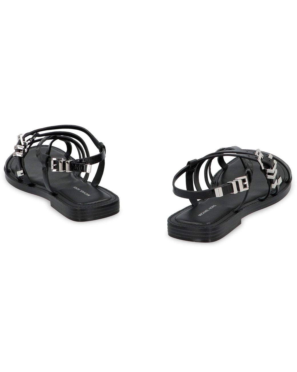 Michael Kors Black Darrington Leather Sandals