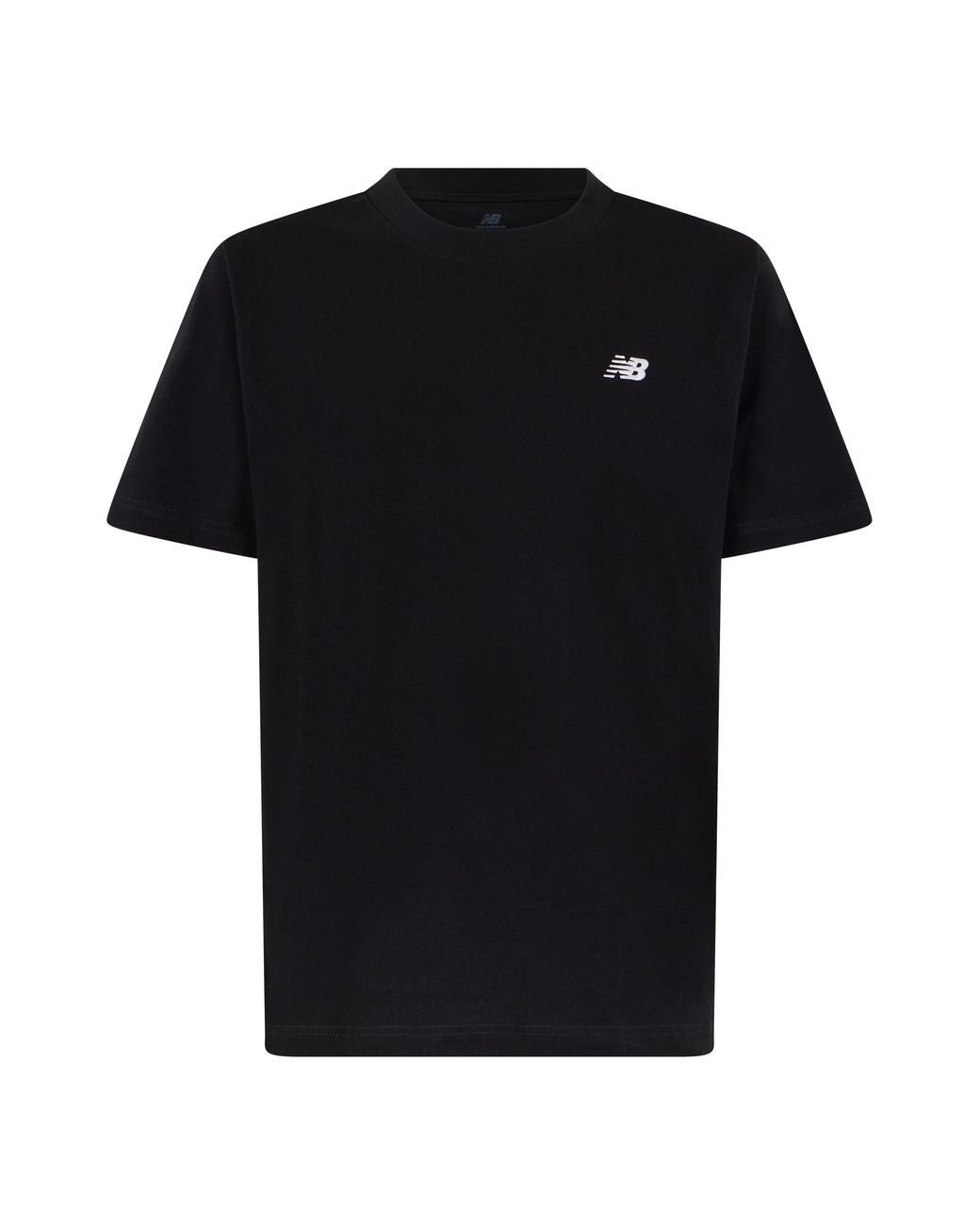 New Balance Black Cotton T-Shirt With Logo for men