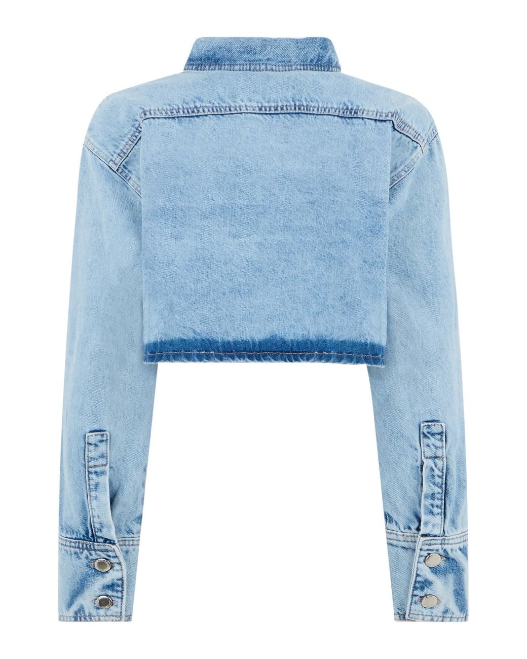 ICON DENIM Blue Crop Jacket