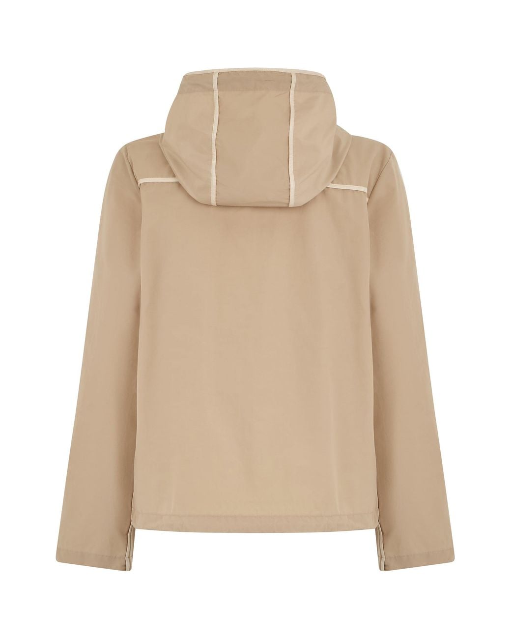 Moncler Natural Hooded Jacket Sarracenia Cotton Trench & Raincoats