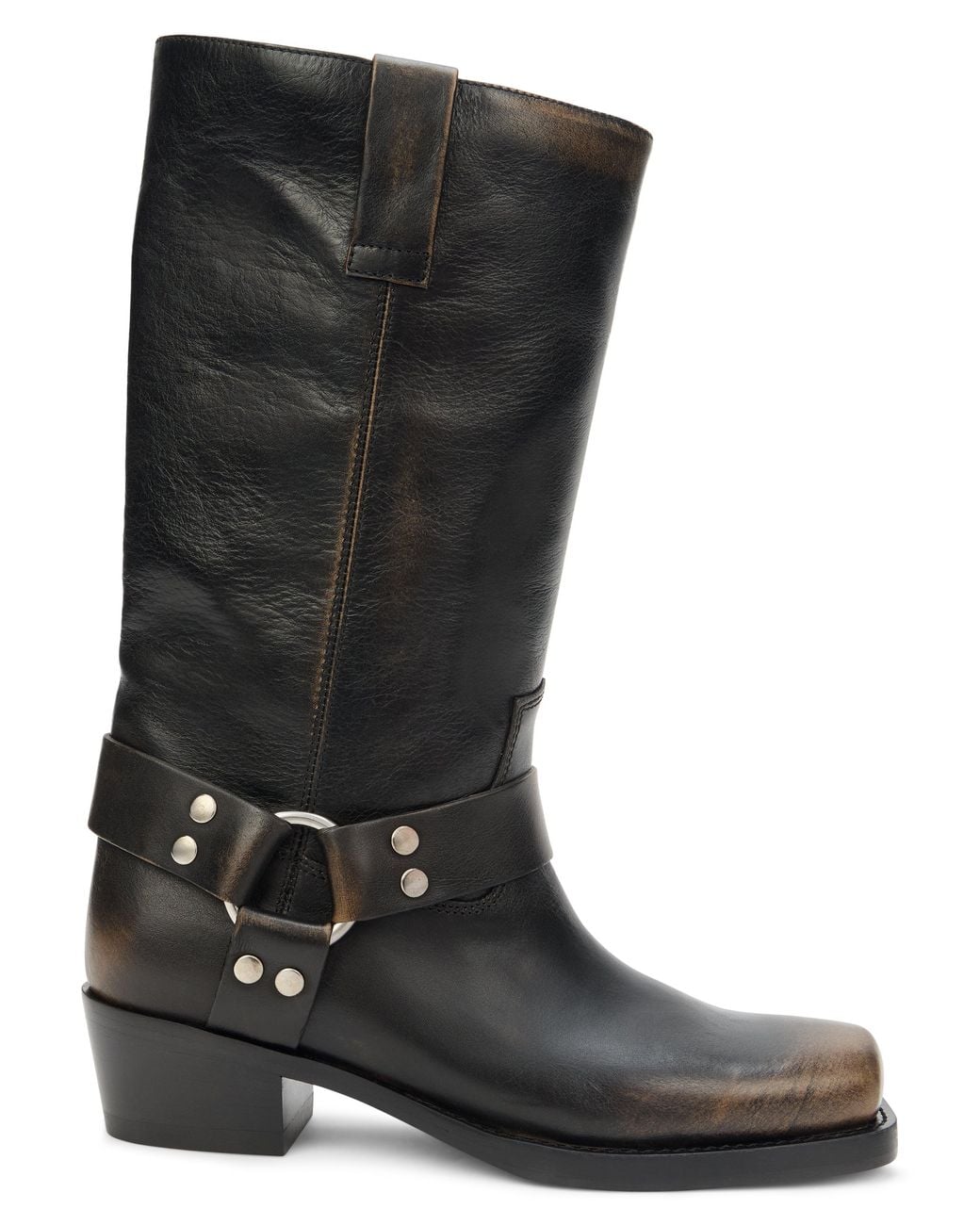 Paris Texas Black Boots With Buckle
