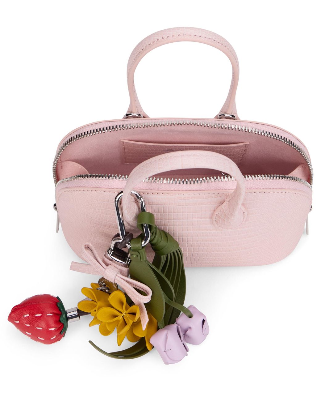 Self-Portrait Pink Mini Handbag With Pendants