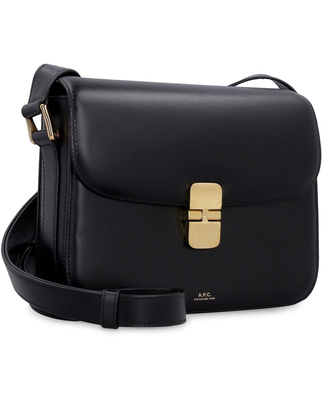A.P.C. Black Grace Leather Crossbody Bag Shoulder