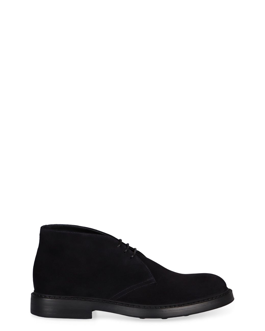Doucal's Black Suede Desert Boots for men