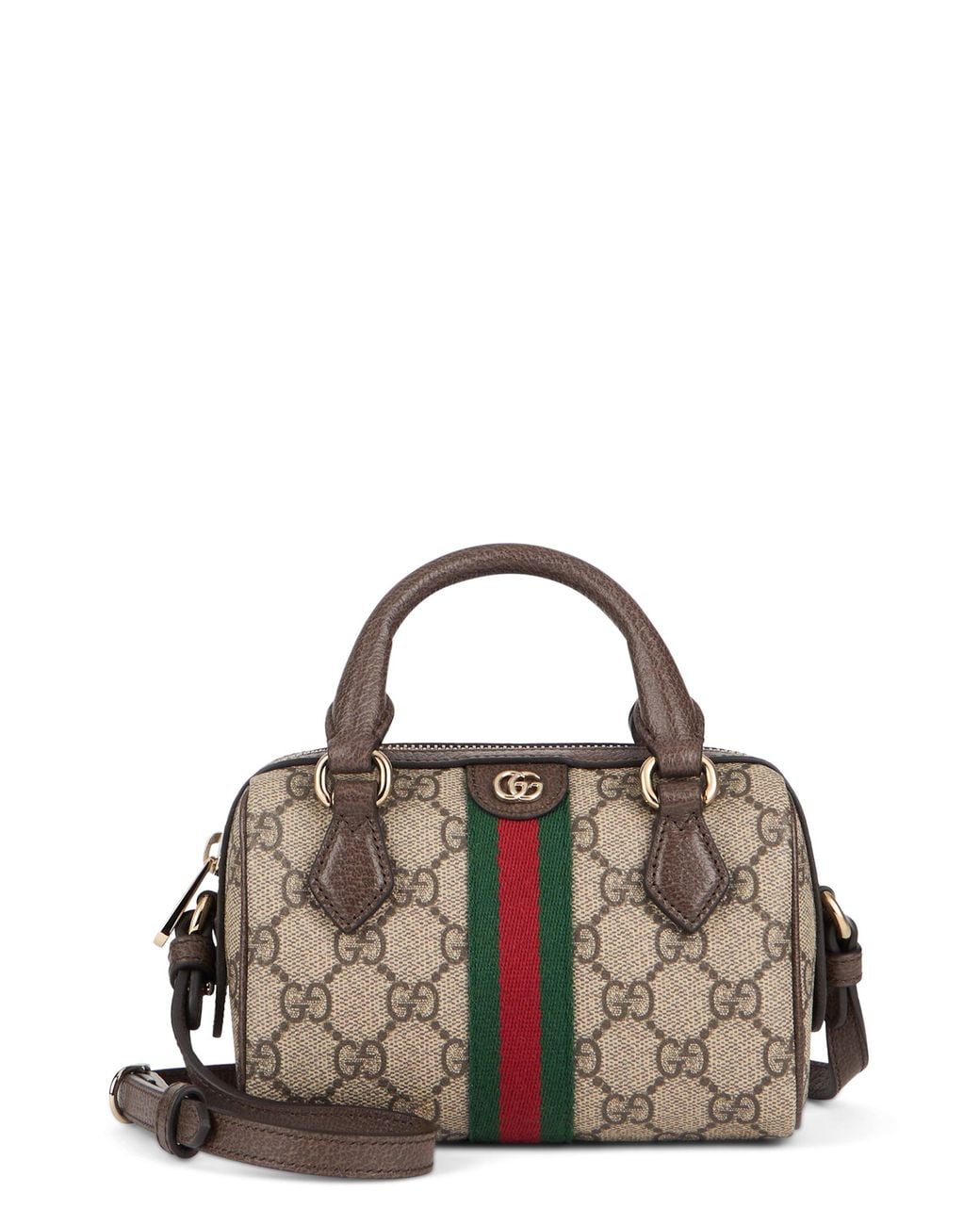 Gucci Brown Ophidia Mini Handbag