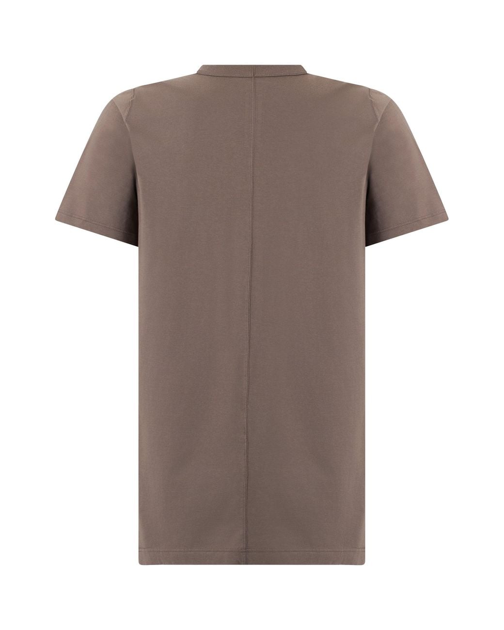 Rick Owens Brown Cotton T-Shirt With Short Sleeves for men