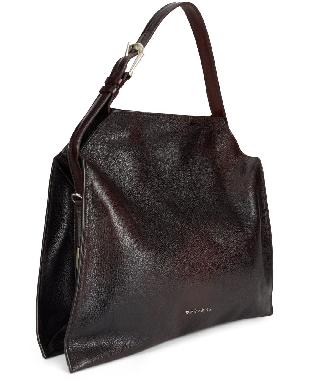 Orciani Black Trinity Lagoon M Shoulder Bag
