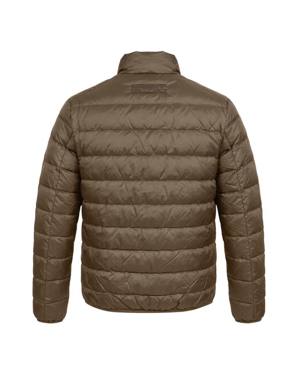 Gant Brown Padded Jacket With Zipper for men